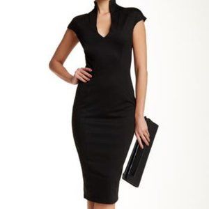 ALEXIA ADMOR Scuba Midi Sheath Dress